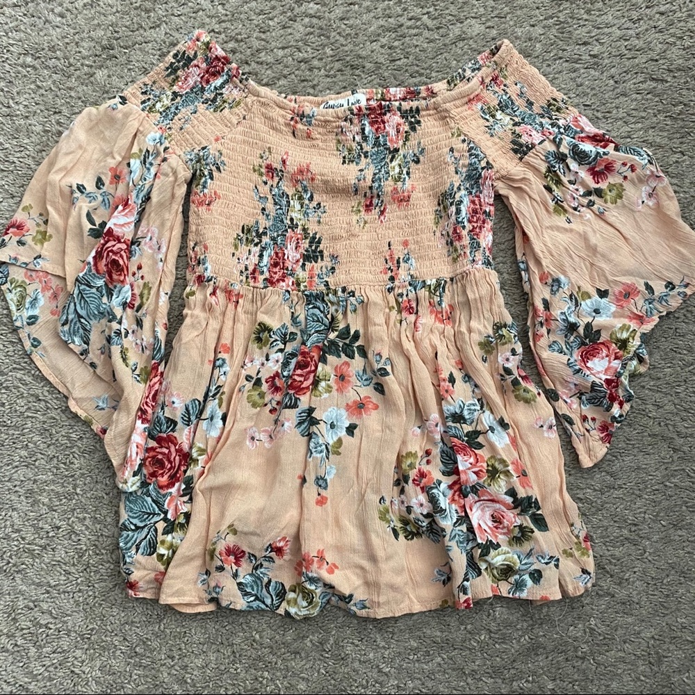 Floral boho style top